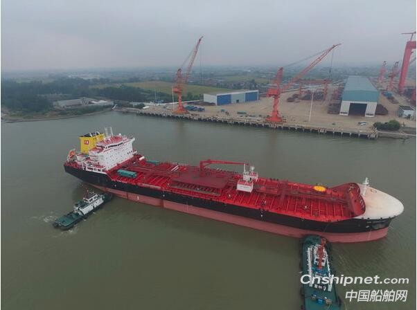 新韓通船舶重工38000噸油化船圓滿試航