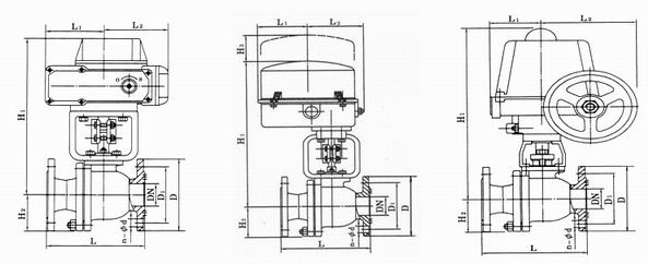 智能電動(dòng)球閥結(jié)構(gòu)圖