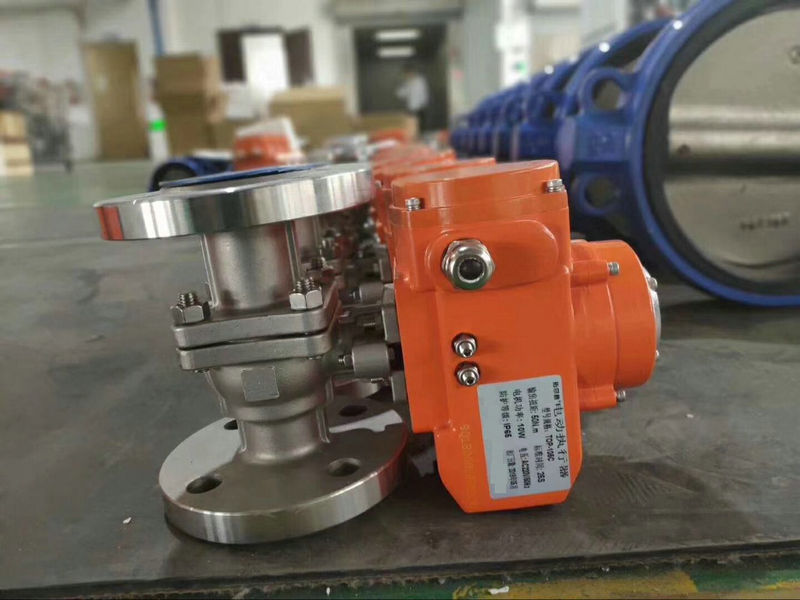 電動(dòng)切斷球閥、電動(dòng)O型切斷球閥實(shí)物圖