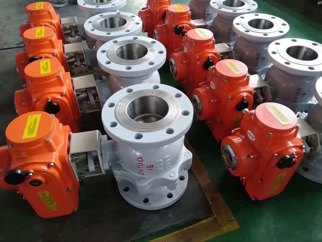 電動(dòng)切斷球閥、電動(dòng)O型切斷球閥實(shí)物圖