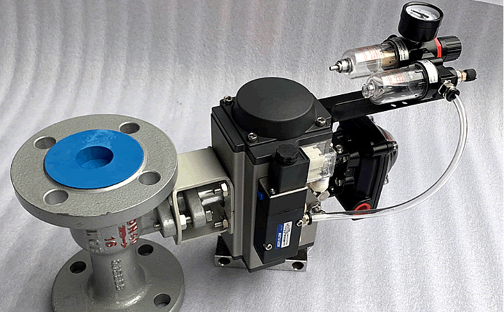 氣動(dòng)鑄鐵高溫一體式球閥實(shí)物圖