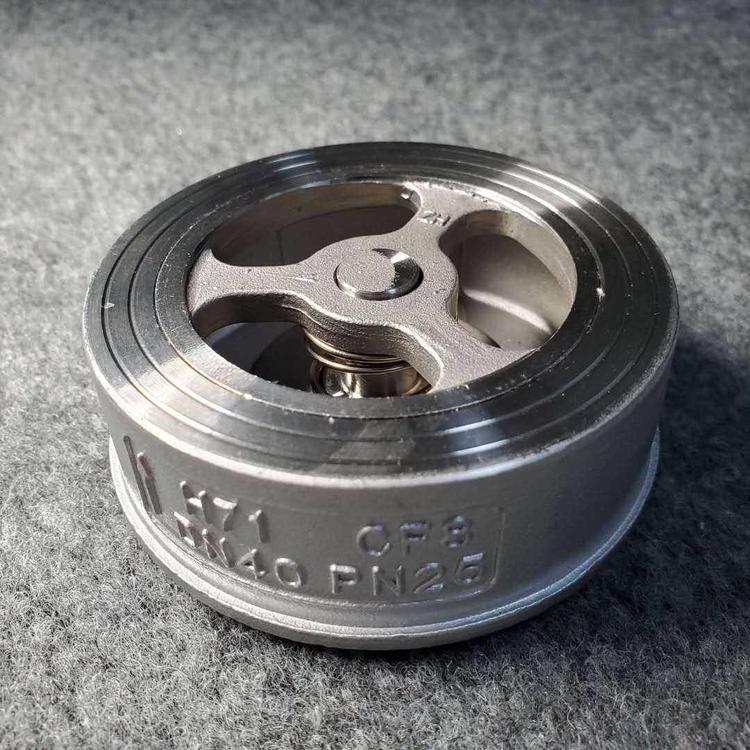 對(duì)夾式止回閥,對(duì)夾式蝶式止回閥實(shí)物圖